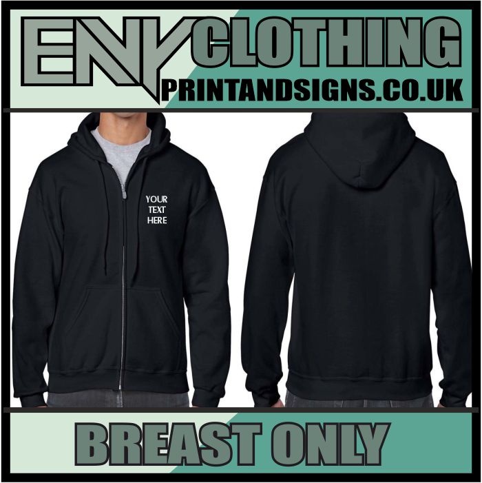 Custom Printed Zipped Hoodie - Image 4