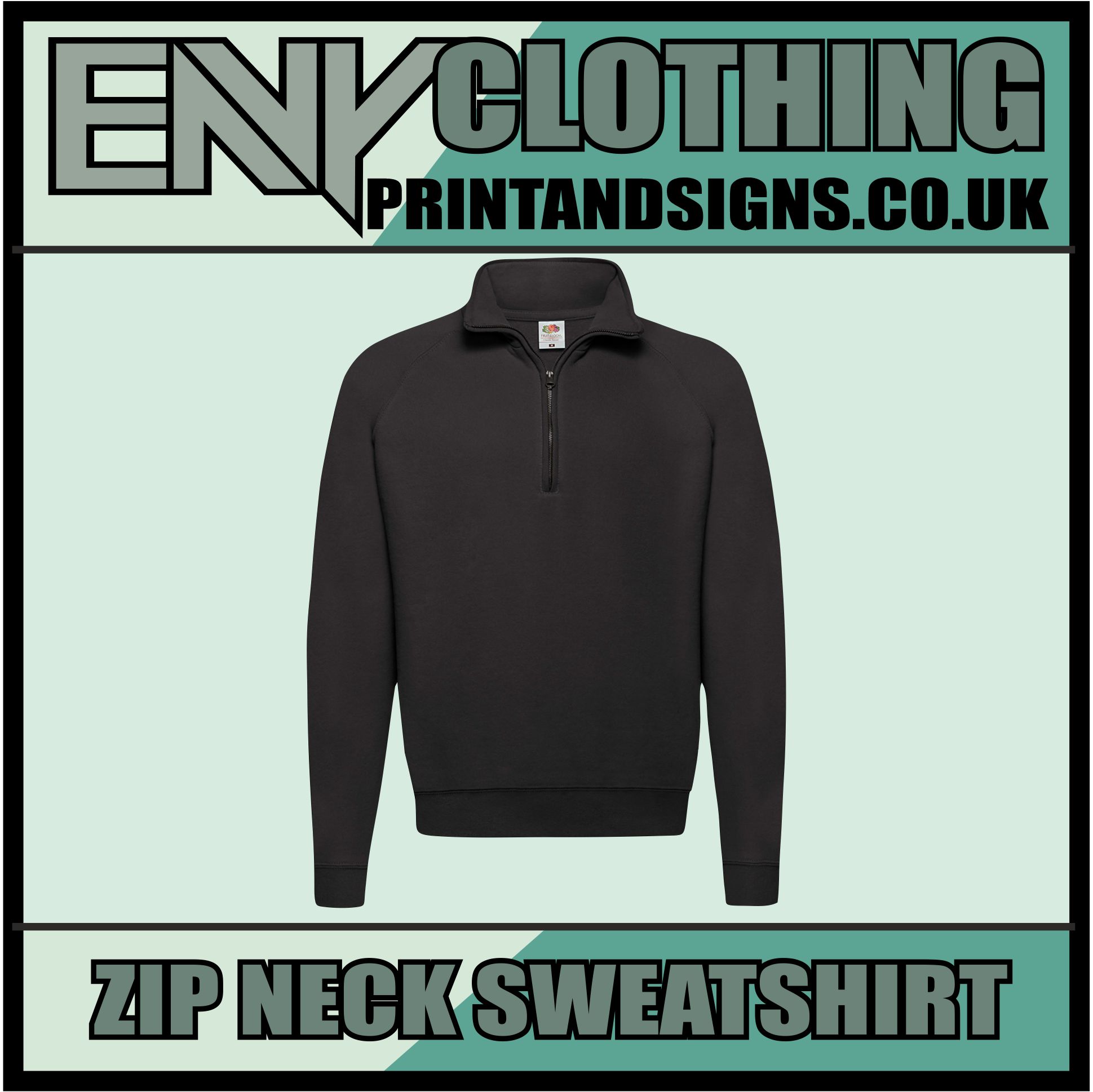 Custom Printed Half Zip Sweatshirt - Image 10