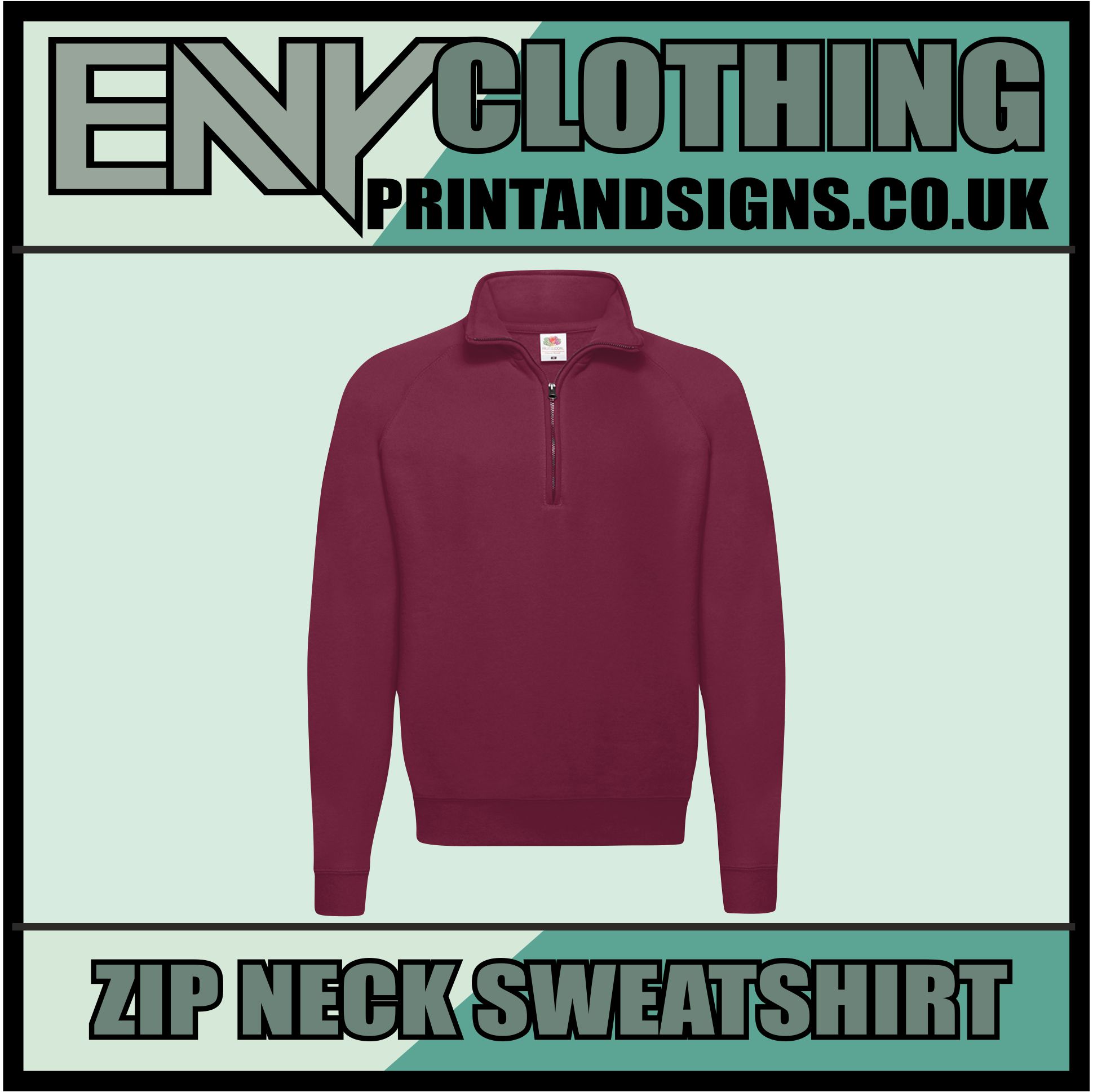 Custom Printed Half Zip Sweatshirt - Image 9
