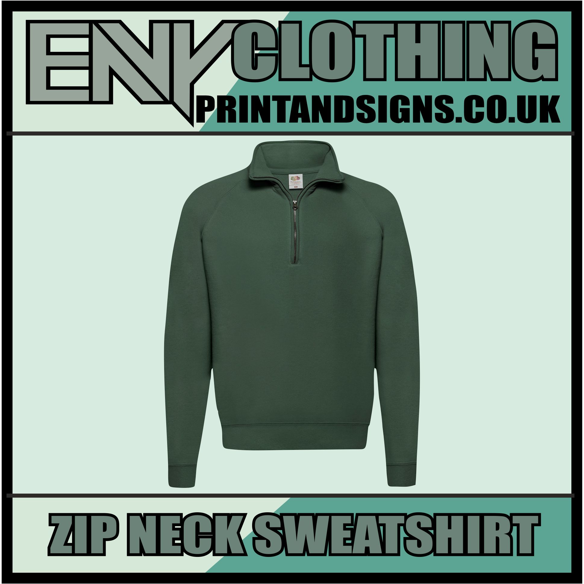 Custom Printed Half Zip Sweatshirt - Image 8