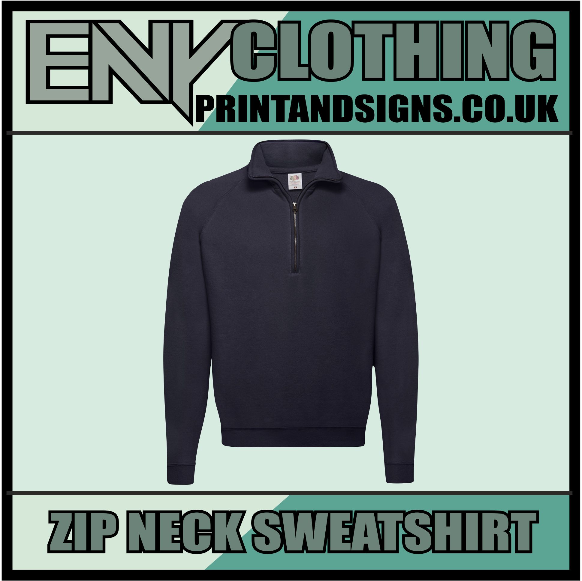 Custom Printed Half Zip Sweatshirt - Image 7