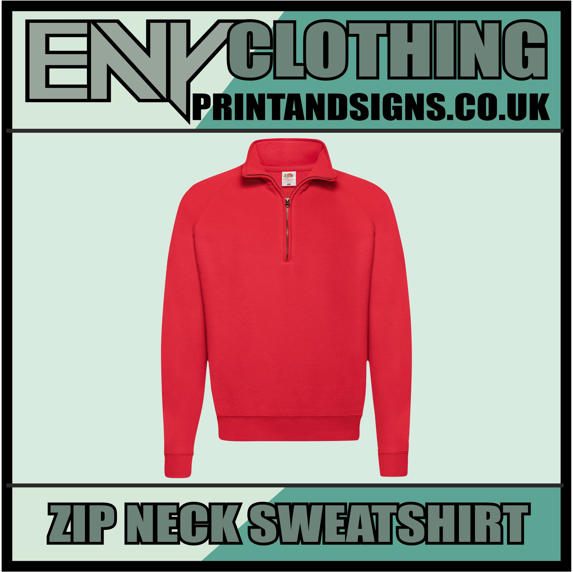 Custom Printed Half Zip Sweatshirt - Image 6