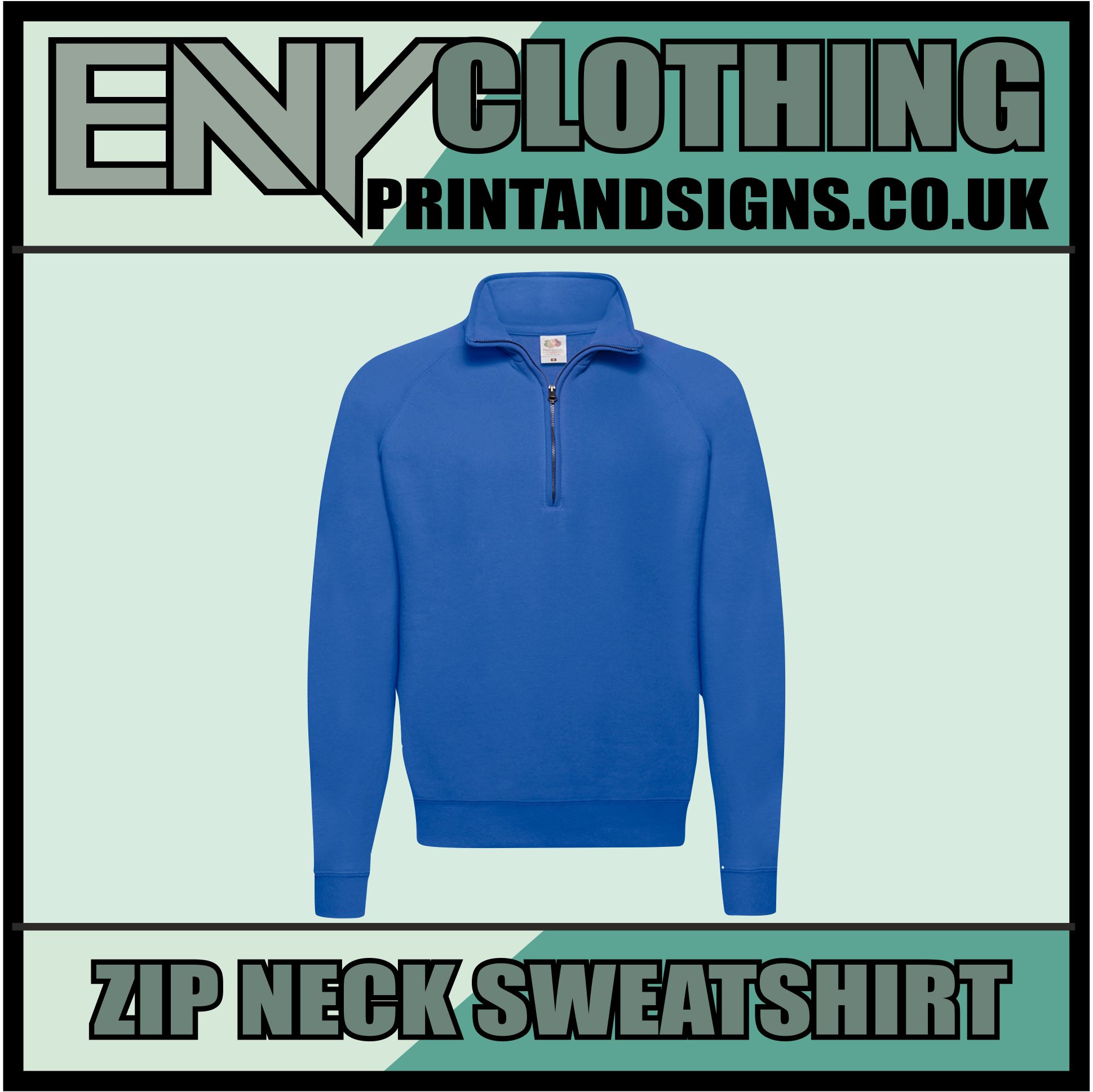 Custom Printed Half Zip Sweatshirt - Image 5
